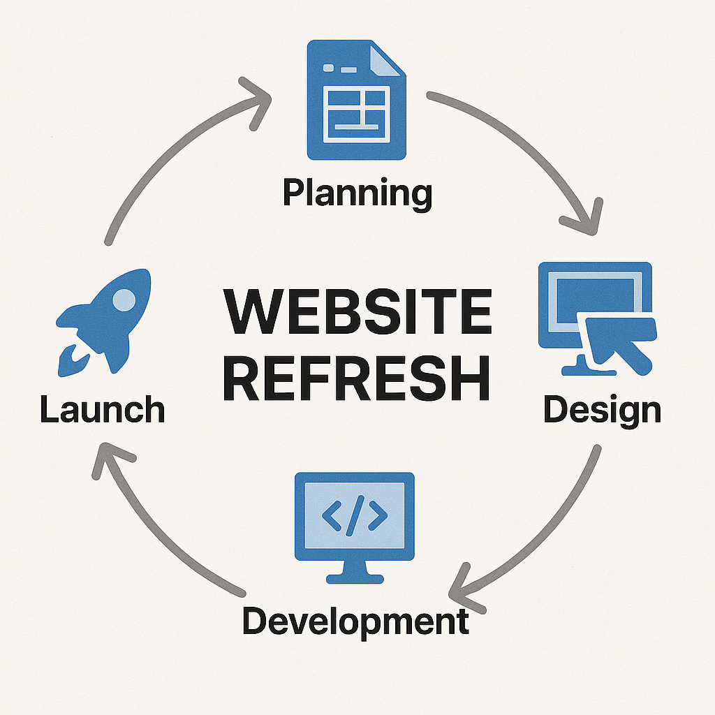 Step-by-step website refresh roadmap for Washington County businesses — audit, plan, and launch a modern business website